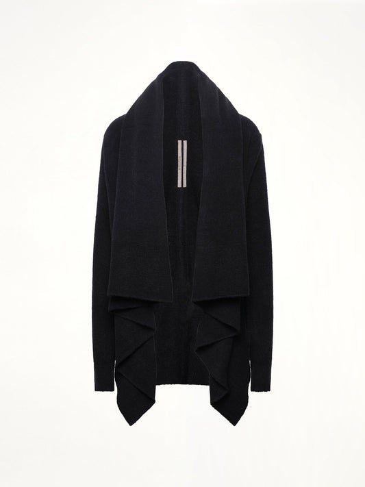 RICK OWENS Hooded Medium Wrap (Black)