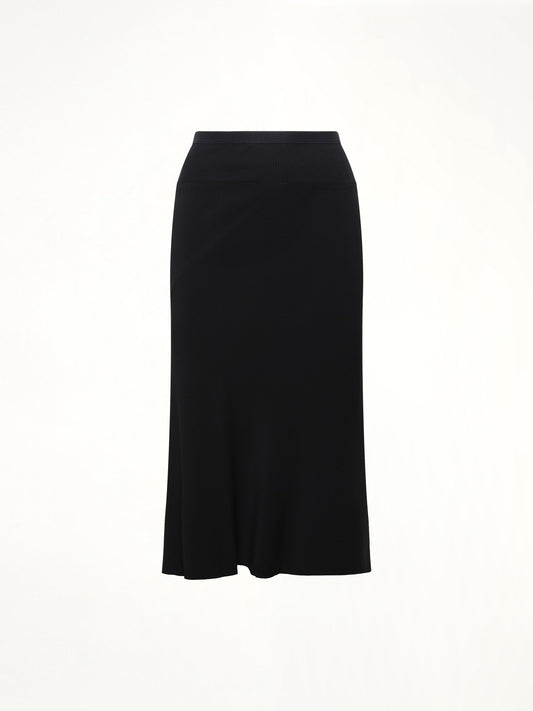 RICK OWENS Knee Bias Light Skirt (Black)