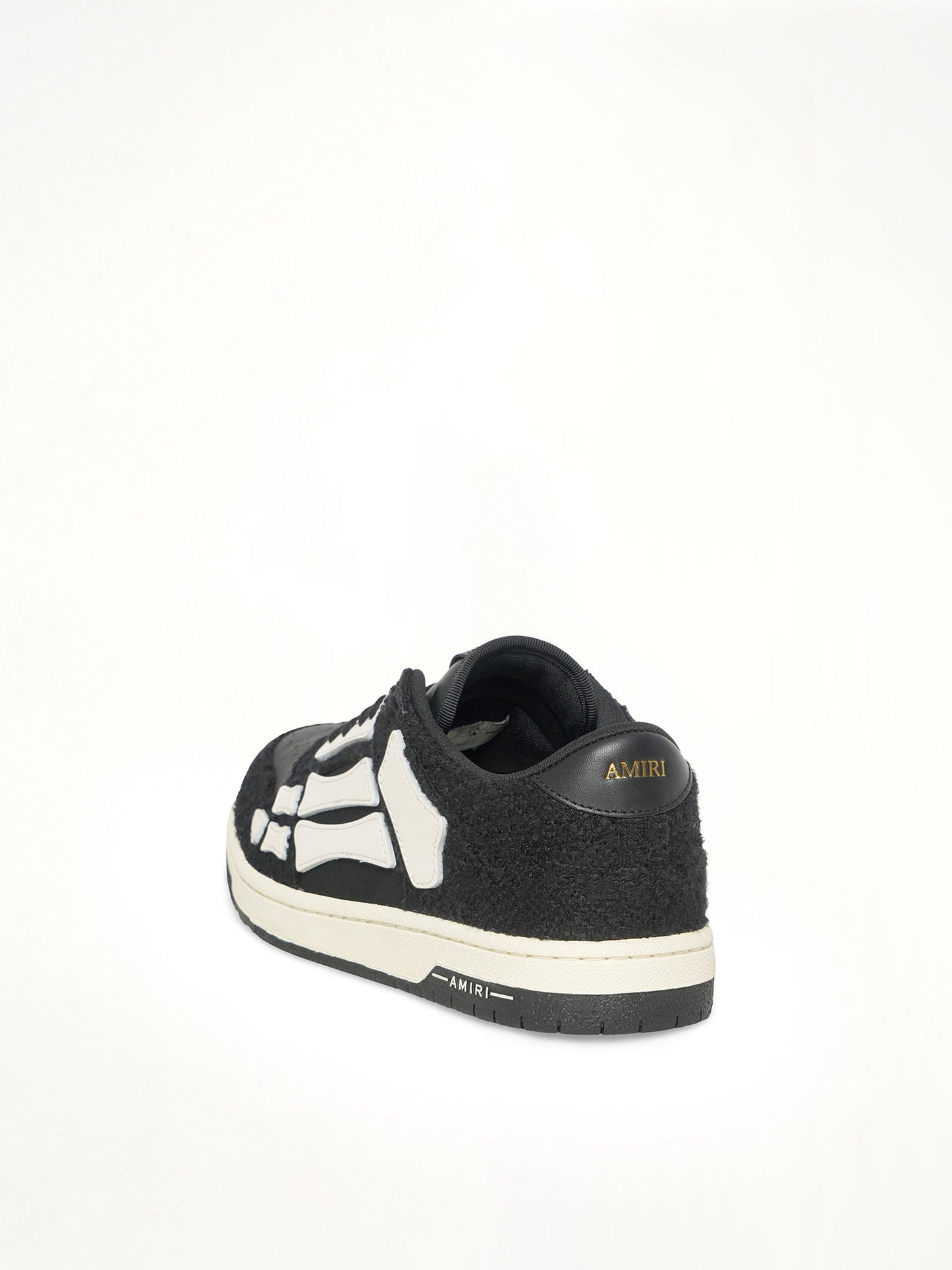 AMIRI Boucle Skeleton Low Top Sneaker (Black)