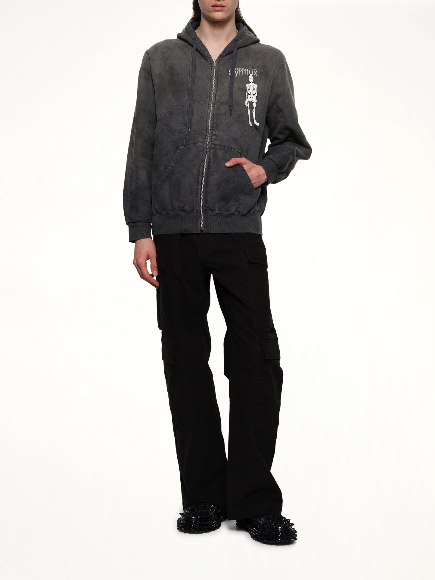 DOUBLET Waste-Reducing Algorithm Hoodie (Black)