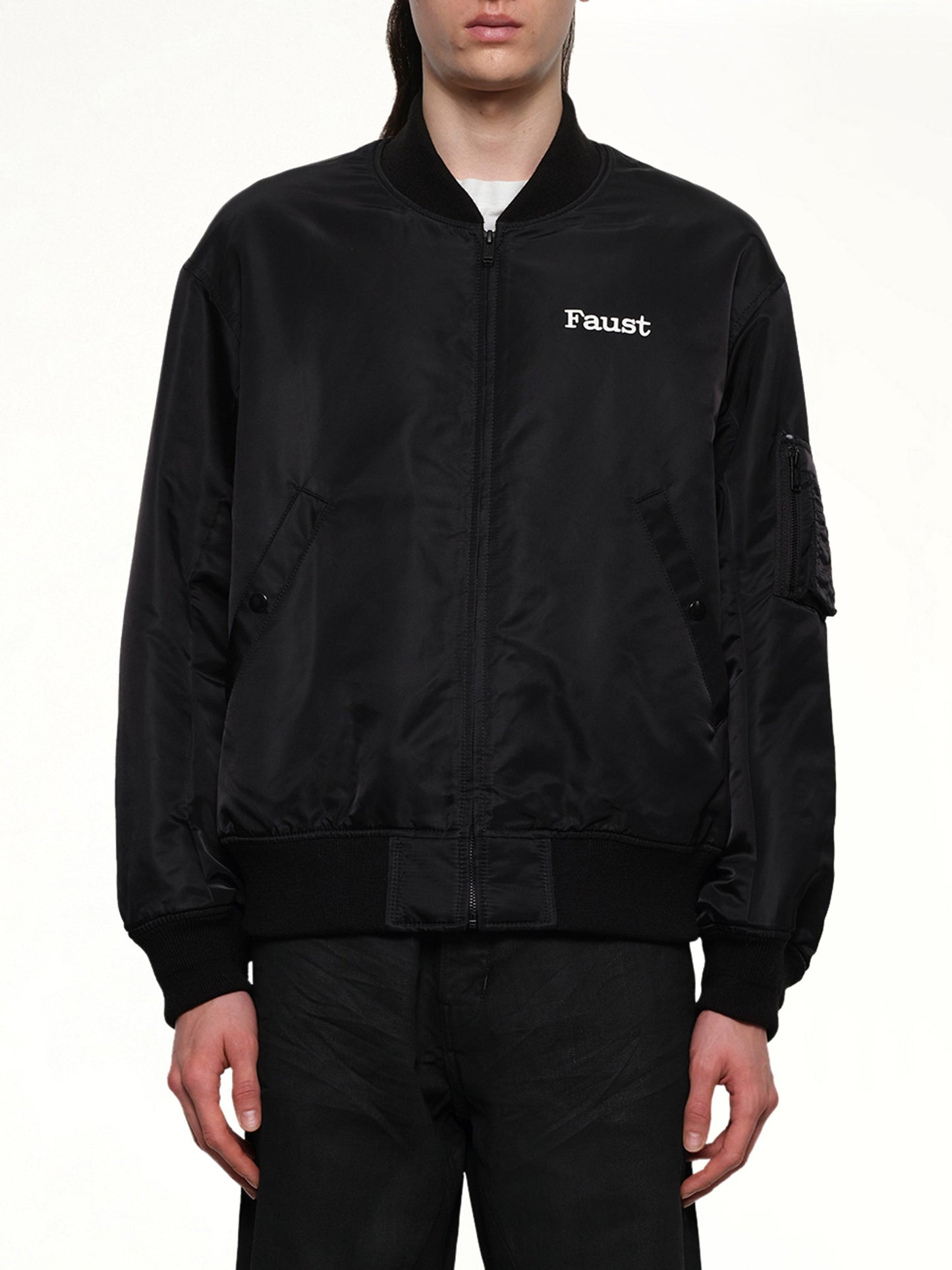 Image of Coats & Jackets. Productname: UNDERCOVER Faust Bomber Jacket in BLACK colour by brand - UNDERCOVER