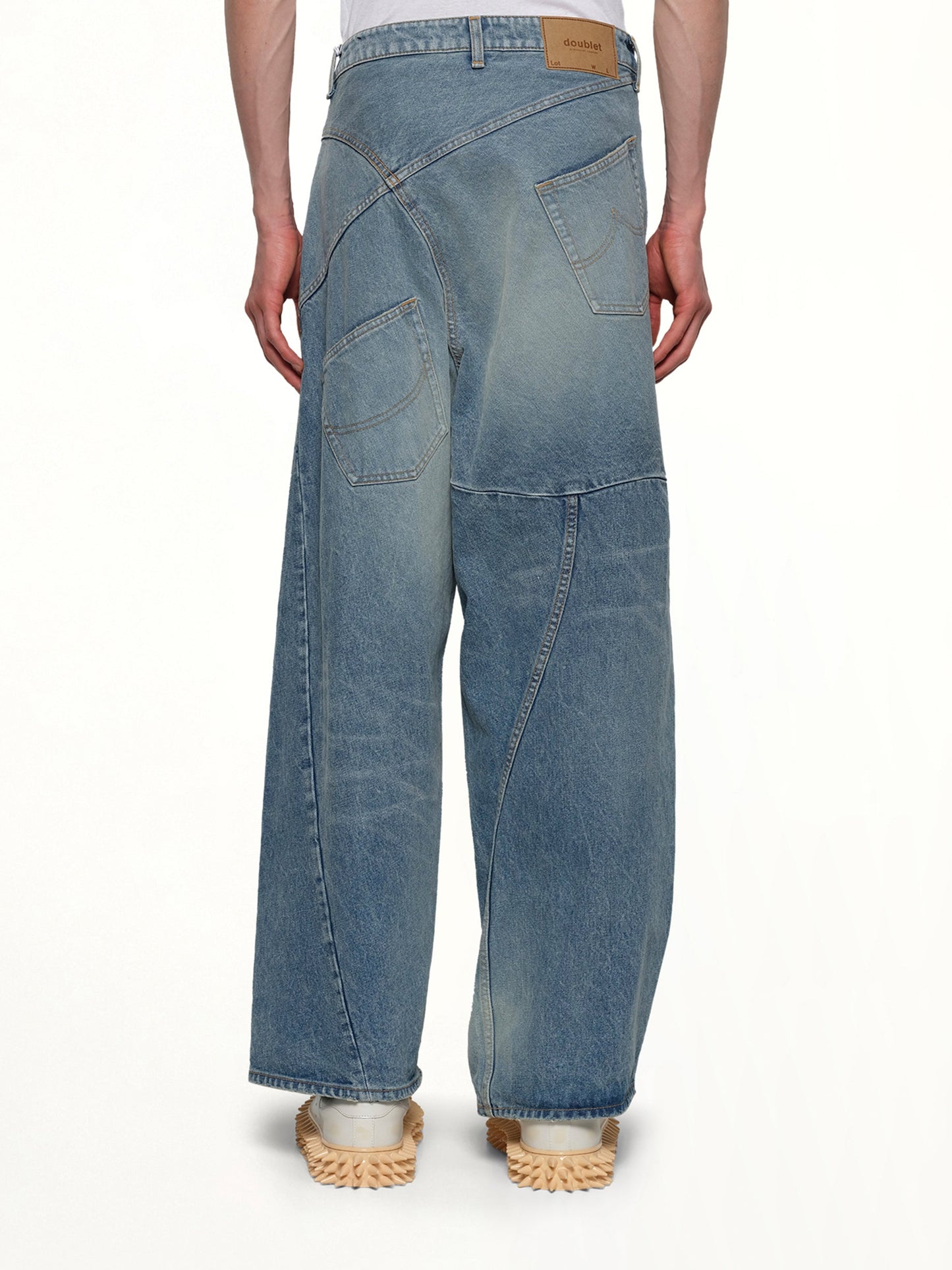 DOUBLET Distorted Cutting Denim Pants (Indigo)