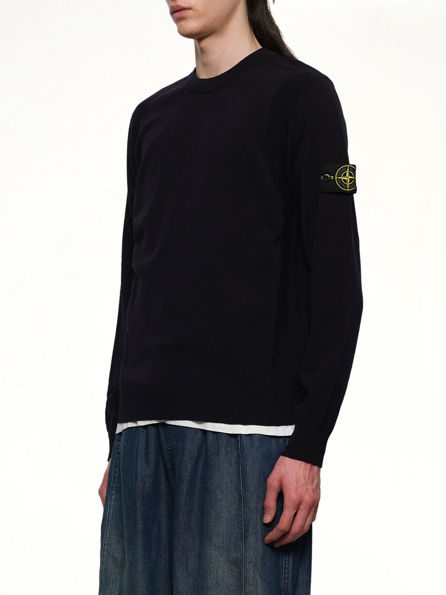 STONE ISLAND 5100001 Crewneck Sweatshirt (Navy)