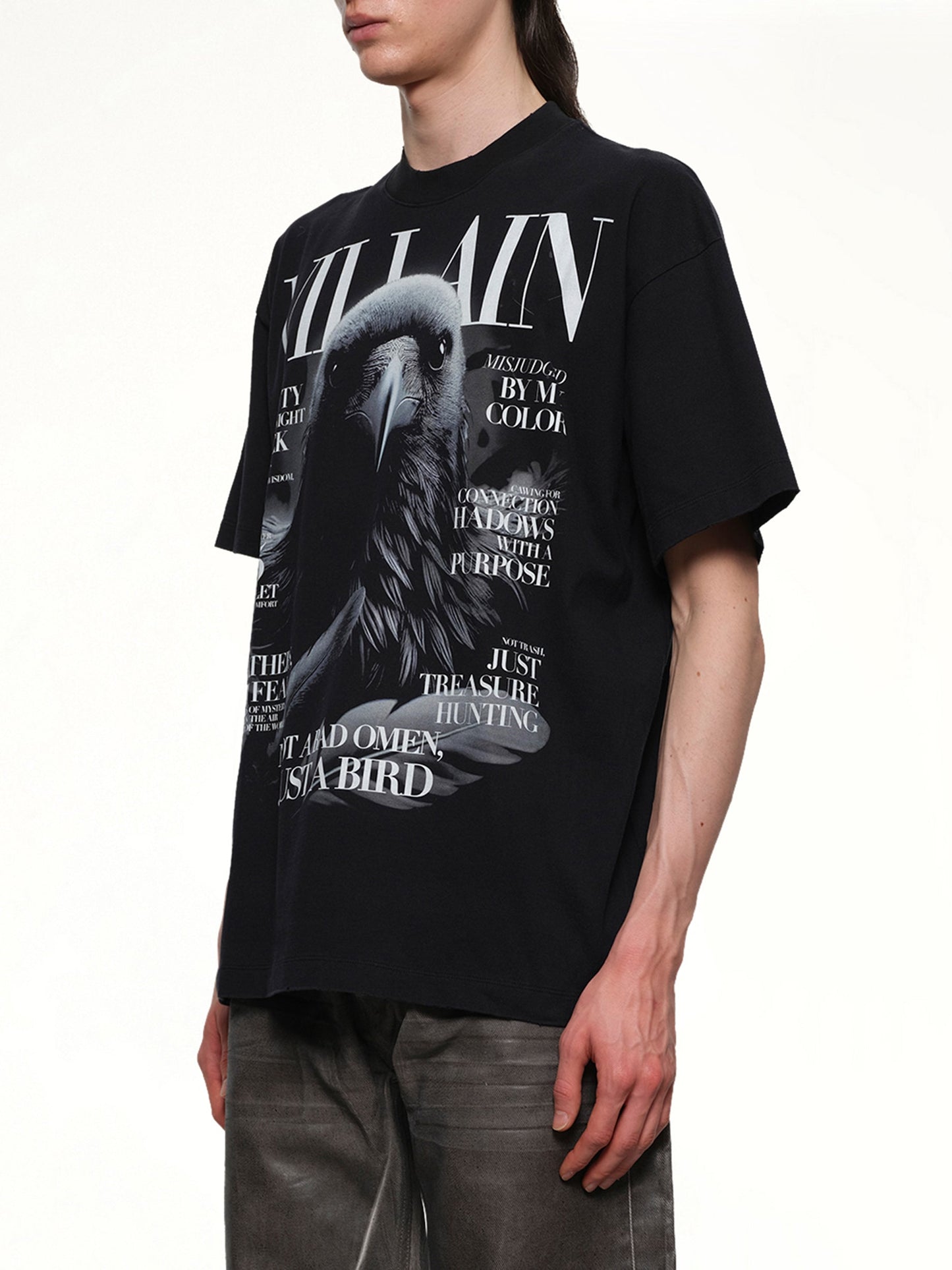 DOUBLET Villain Cover Print T-Shirt (Black)