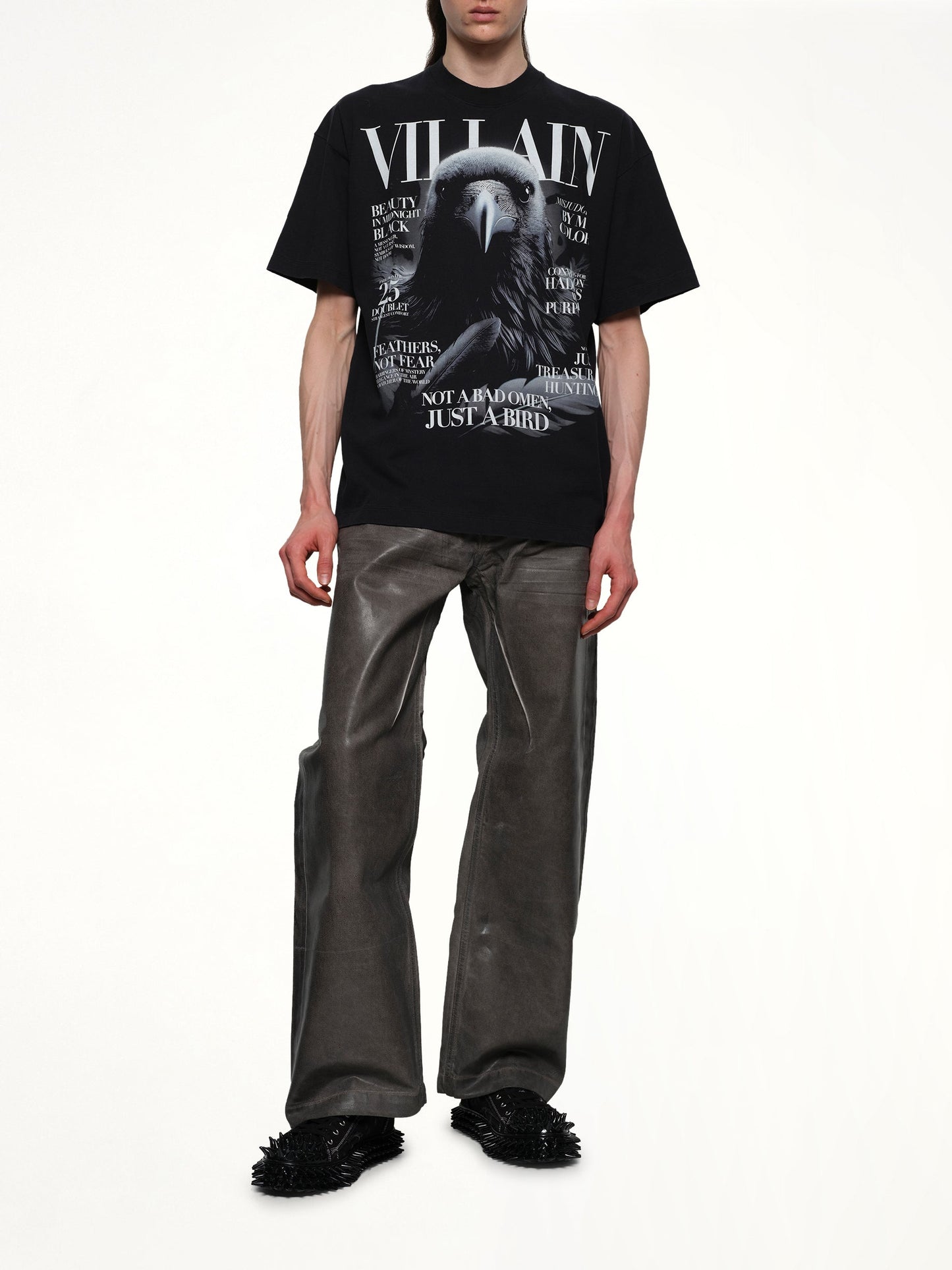 DOUBLET Villain Cover Print T-Shirt (Black)