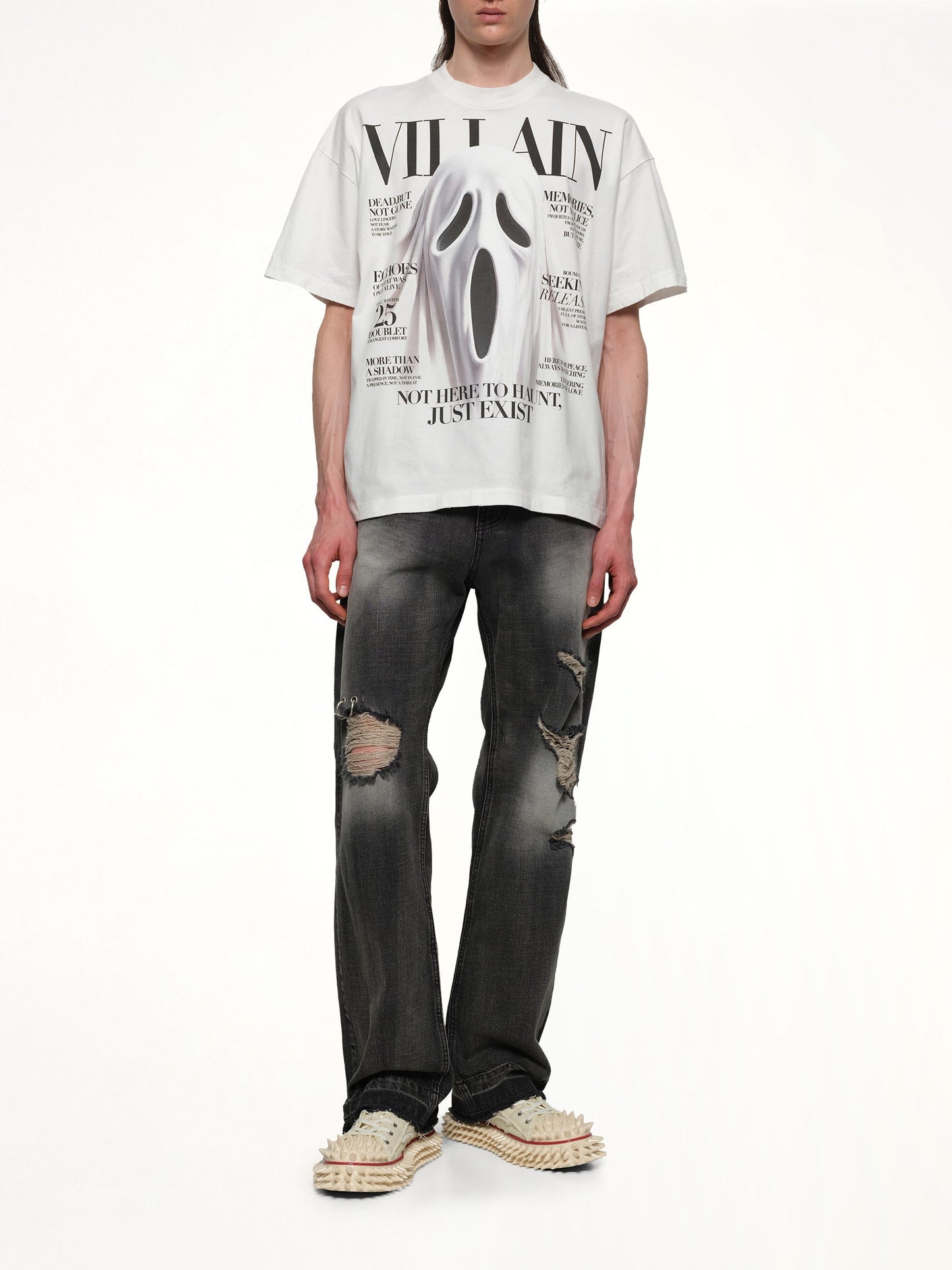 DOUBLET Villain Cover Print T-Shirt (White)