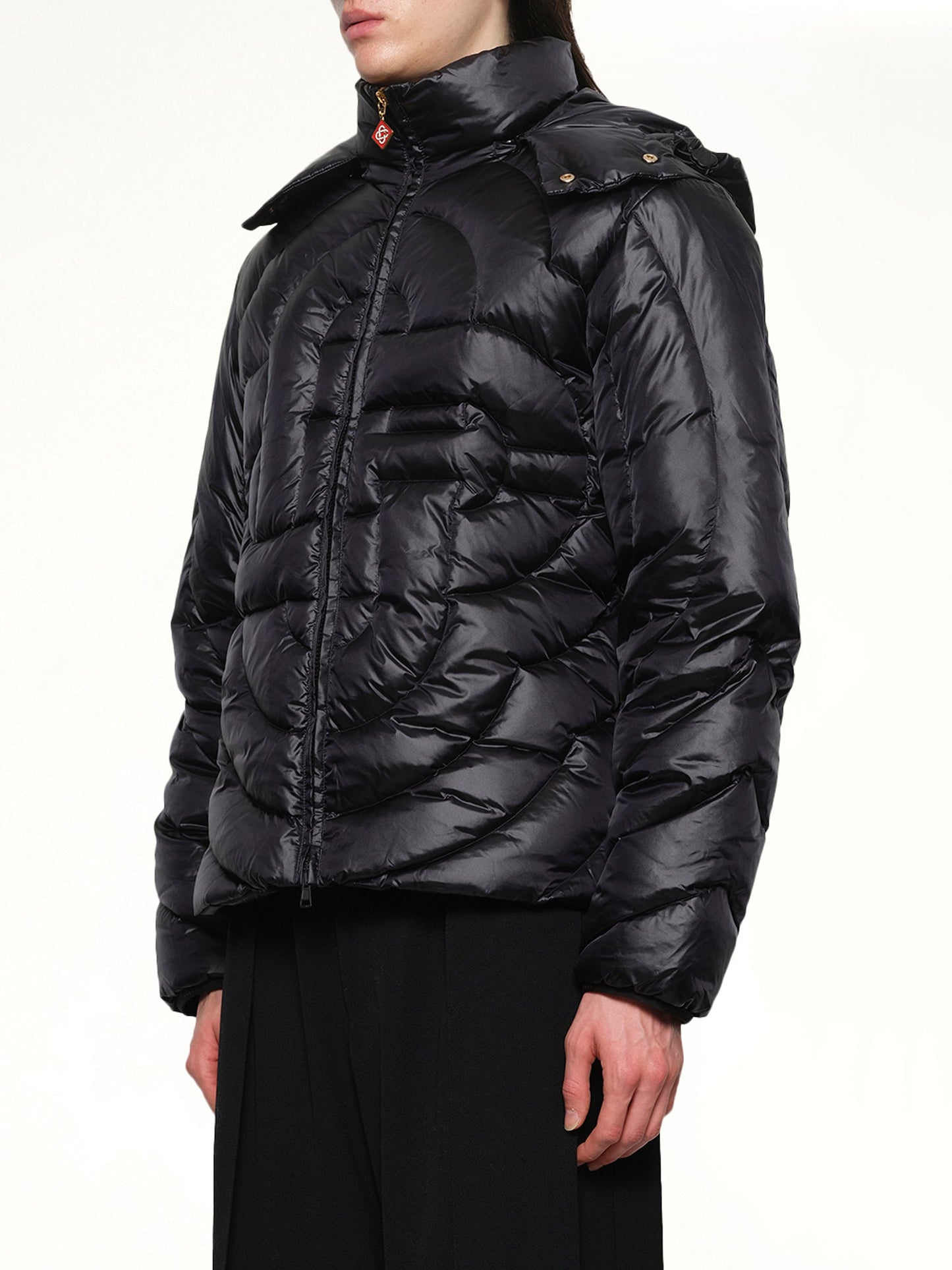 CASABLANCA CC Quilted Puffer Jacket (Black)