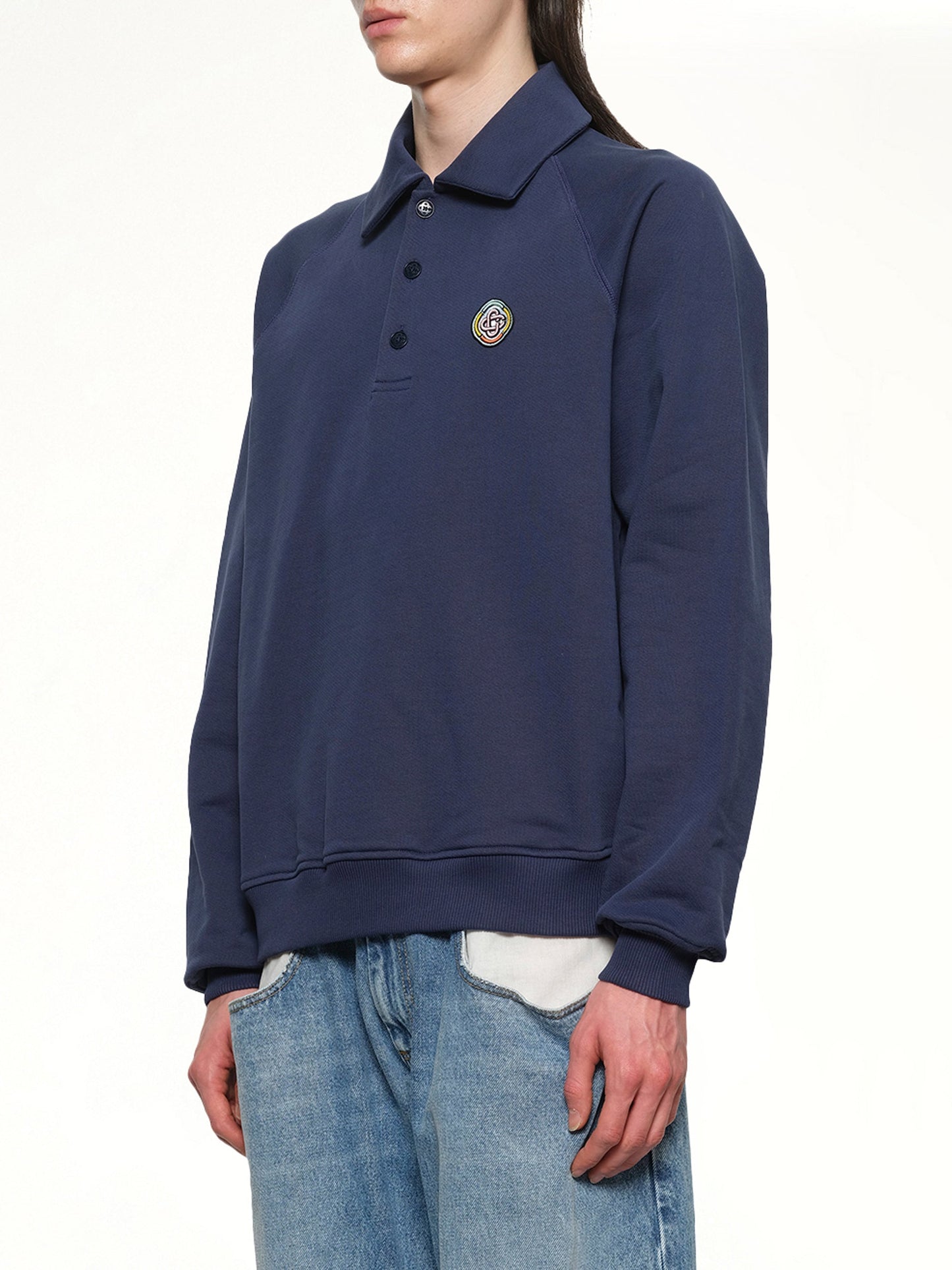 CASABLANCA Collar Sweatshirt (Navy)
