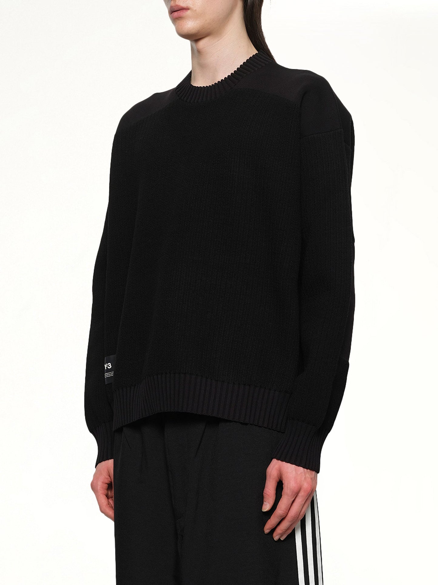 Y-3 Ut Knit Crew Sweater (Black)