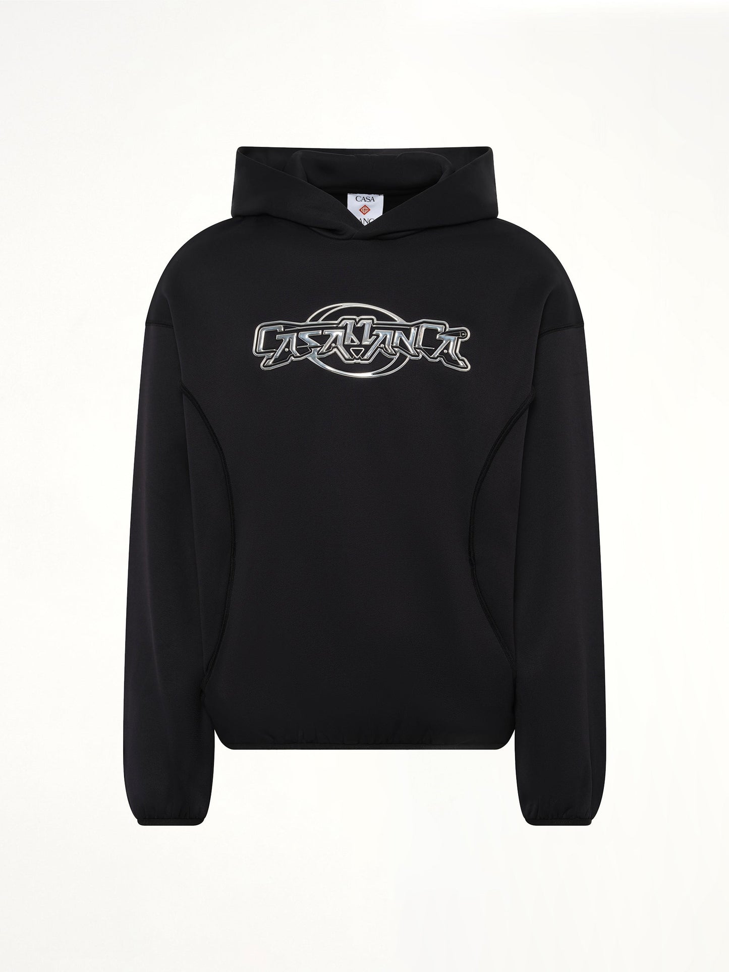 CASABLANCA Oversized Panelled Hoodie (Black)