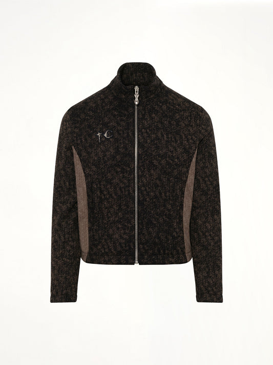 THUG CLUB Devil Peace Patch Knit Jacket (Black)