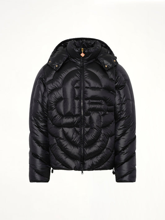 CASABLANCA CC Quilted Puffer Jacket (Black)