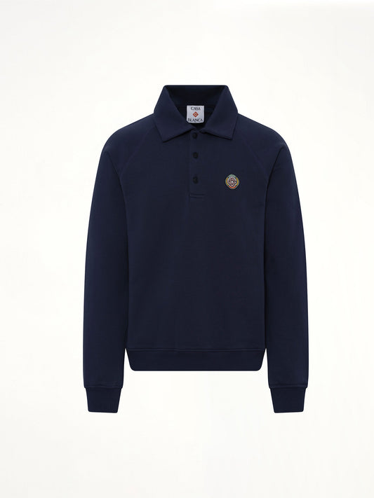 CASABLANCA Collar Sweatshirt (Navy)