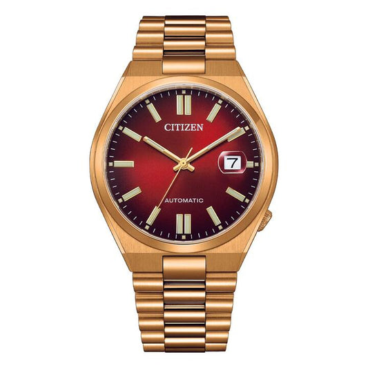 Image of Watches. Productname: Citizen Tsuyosa Red and Rose Gold Automatic Watch NJ0153-82X in Watch colour by brand - Citizen