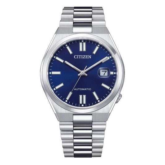 Image of Watches. Productname: Citizen Tsuyosa Blue and Silver Automatic Watch NJ0150-81L in Watch colour by brand - Citizen