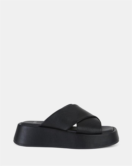 Image of Boots. Product name - Burano Women's Wedge BLACK Novo Wedges in Black colour by brand - NOVO
