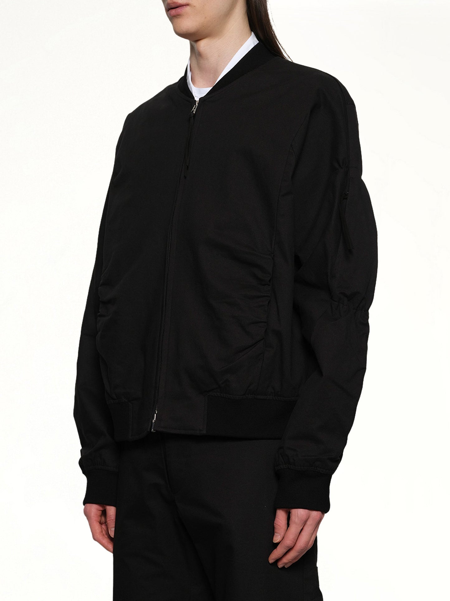 POST ARCHIVE FACTION Shirring Bomber (Black)