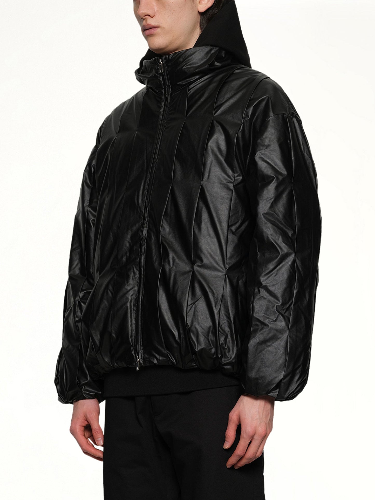 POST ARCHIVE FACTION Cocoon Down Jacket (Metallic Black)
