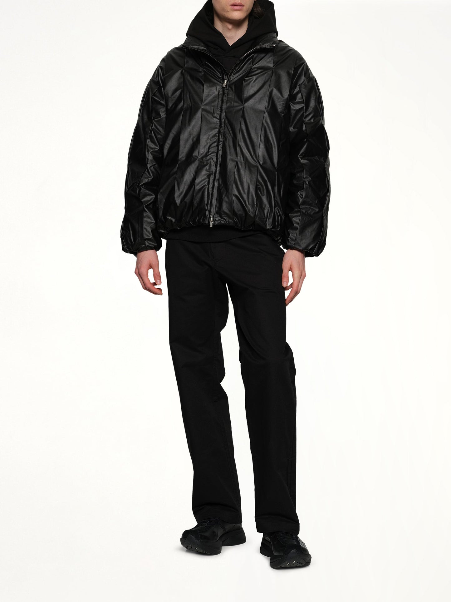 POST ARCHIVE FACTION Cocoon Down Jacket (Metallic Black)