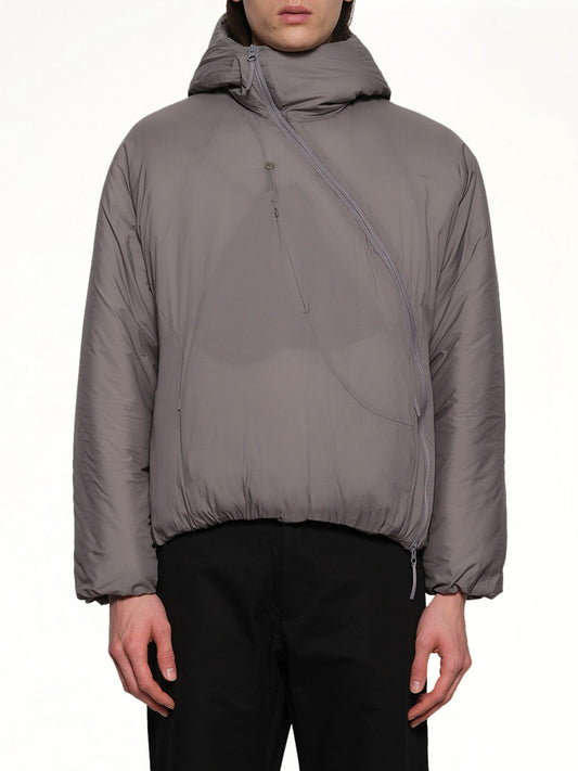 Image of a model wearing Outerwear. Productname: POST ARCHIVE FACTION Air Jacket (Archive) in Grey colour by brand - POST ARCHIVE FACTION