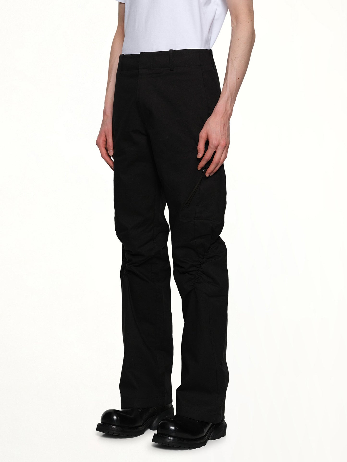 POST ARCHIVE FACTION Shirring Pants (Black)
