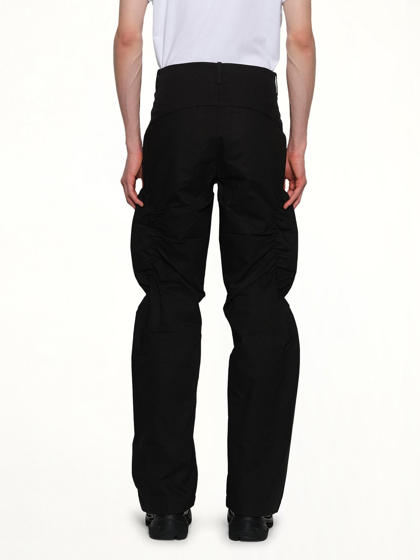 POST ARCHIVE FACTION Shirring Pants (Black)