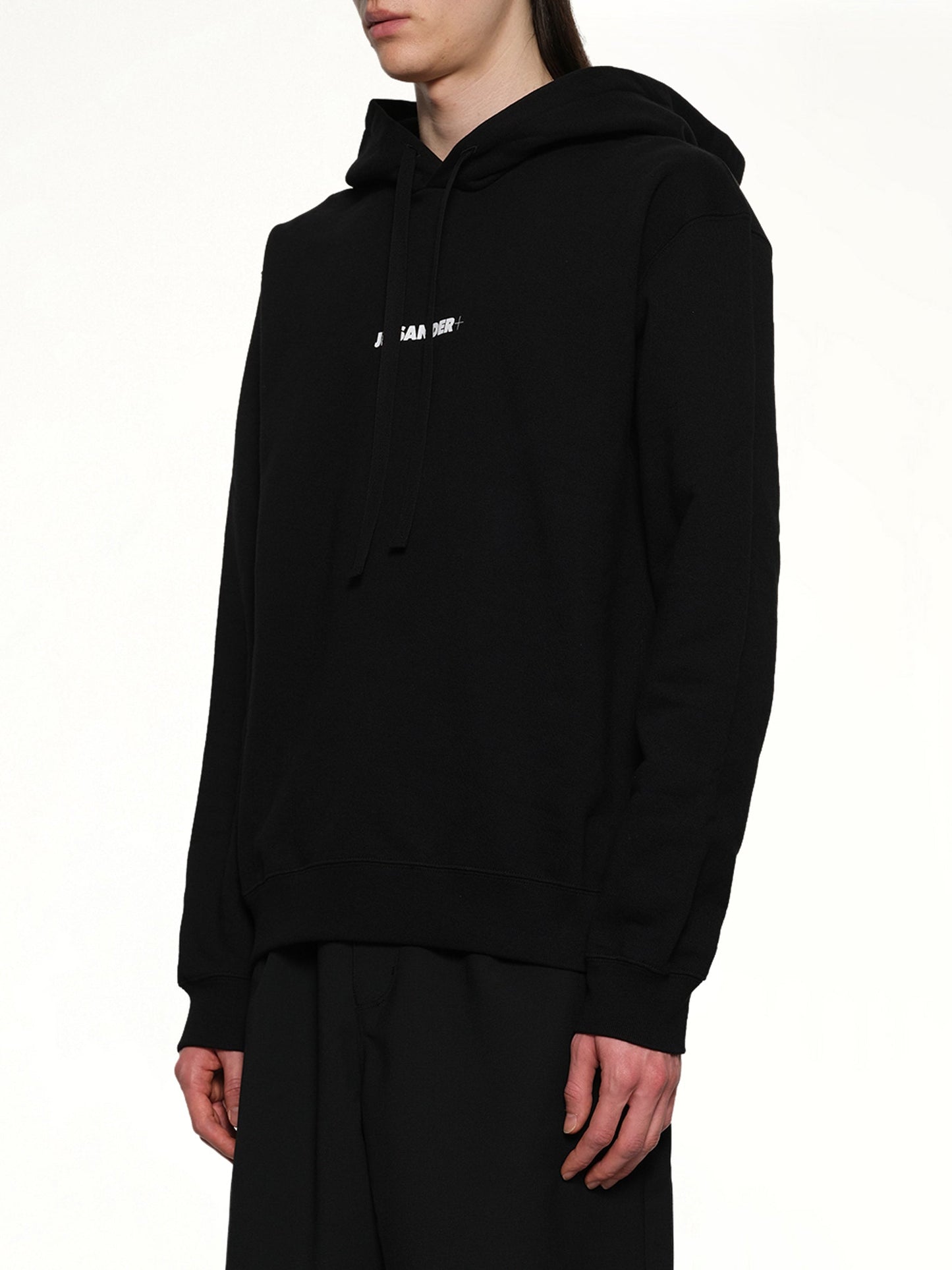 JIL SANDER Plus Compact Terry Hoodie (Black)