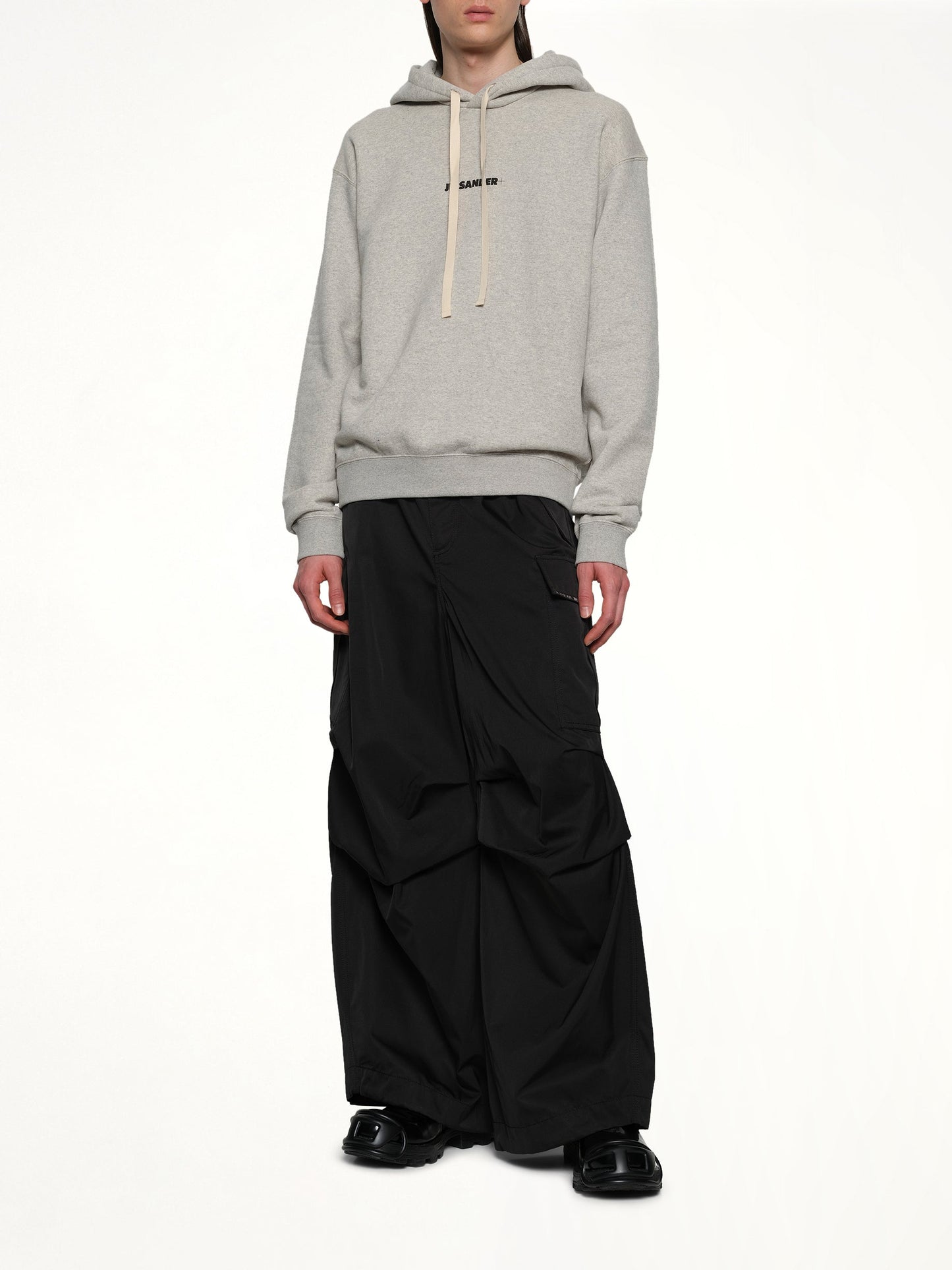 JIL SANDER Plus Compact Terry Hoodie (Powder Green)