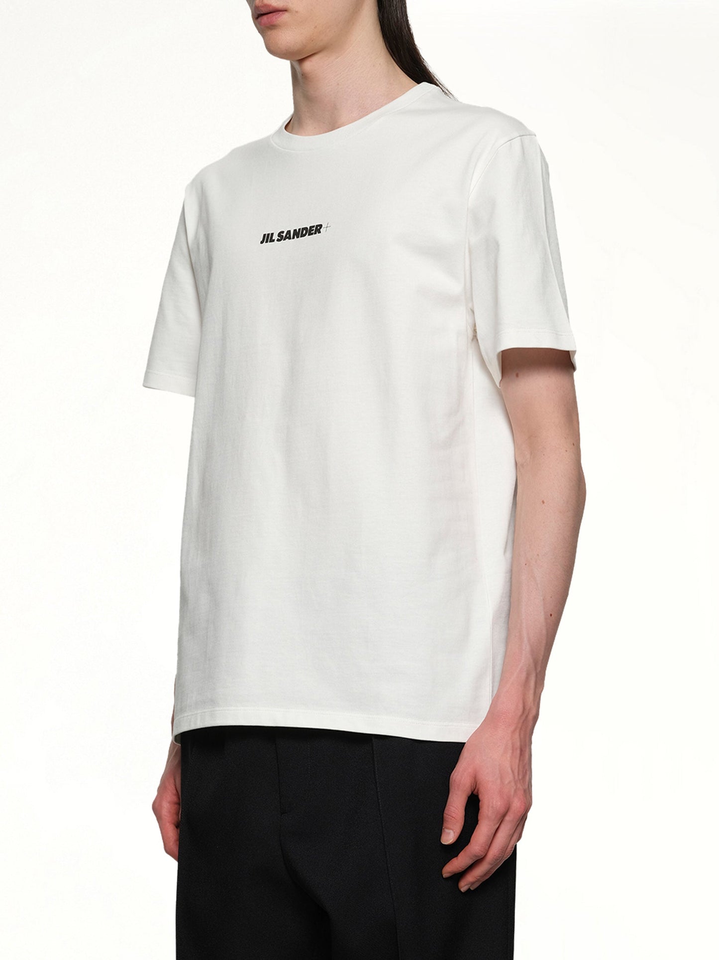 JIL SANDER Plus Logo T-Shirt (Porcelain)