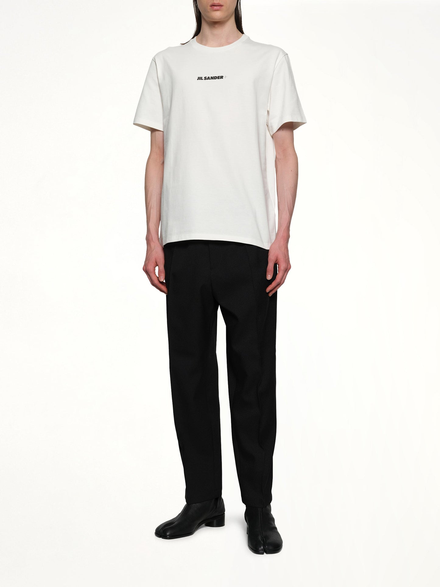 JIL SANDER Plus Logo T-Shirt (Porcelain)
