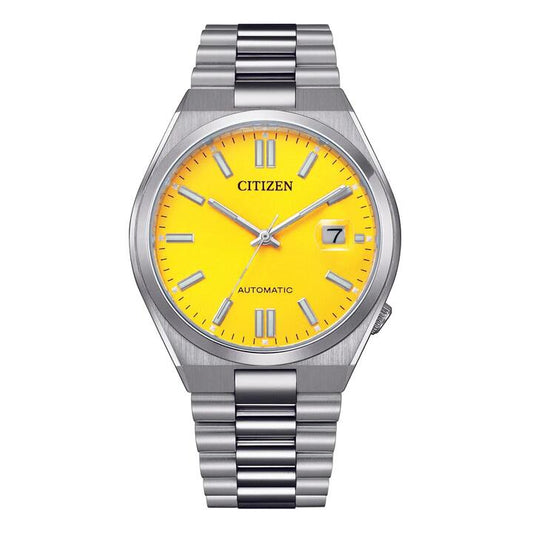 Image of Watches. Productname: Citizen Tsuyosa Yellow and Silver Automatic Watch NJ0150-81Z in Watch colour by brand - Citizen