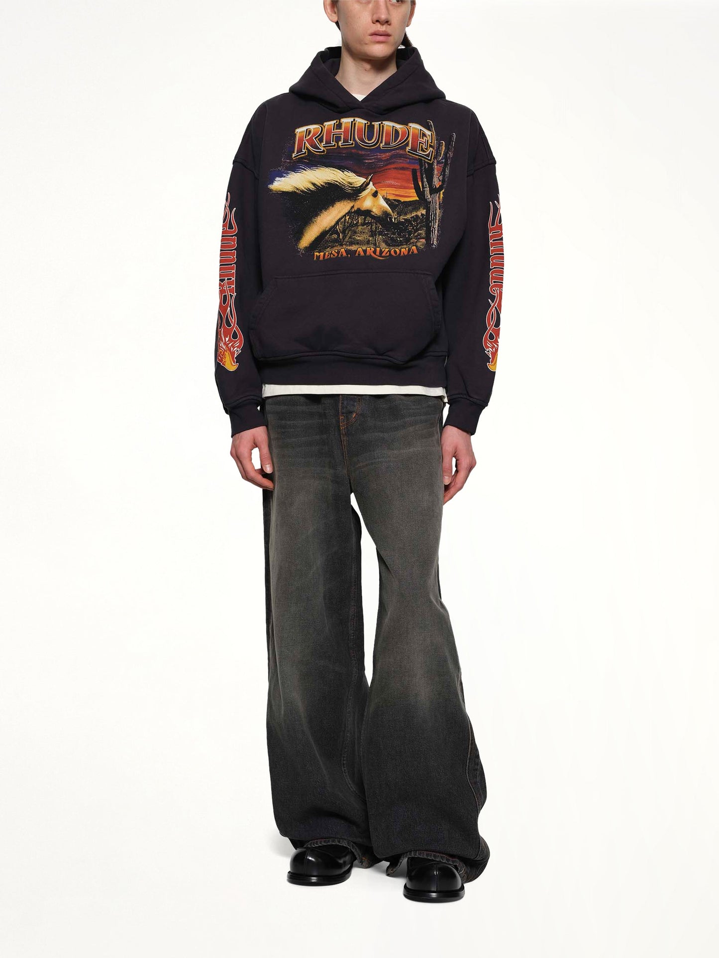 RHUDE Mesa Stallion Hoodie (Black)
