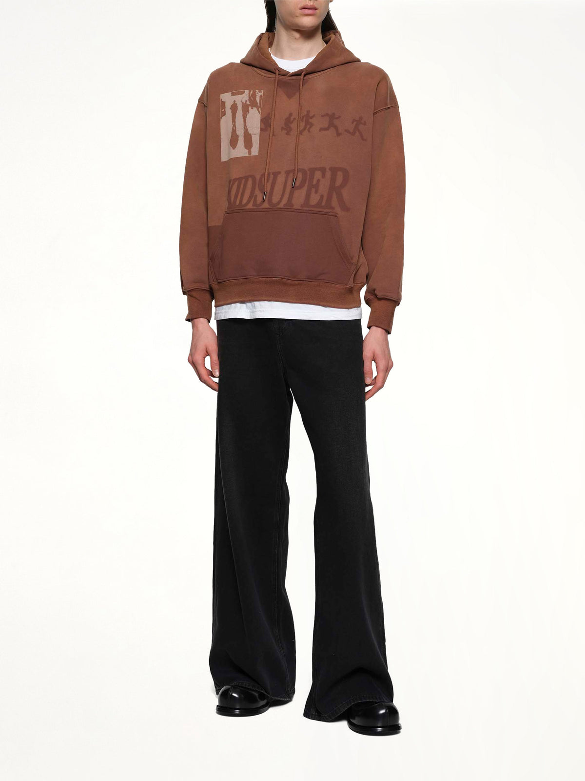 KIDSUPER Sun Faded Hoodie (Brown)