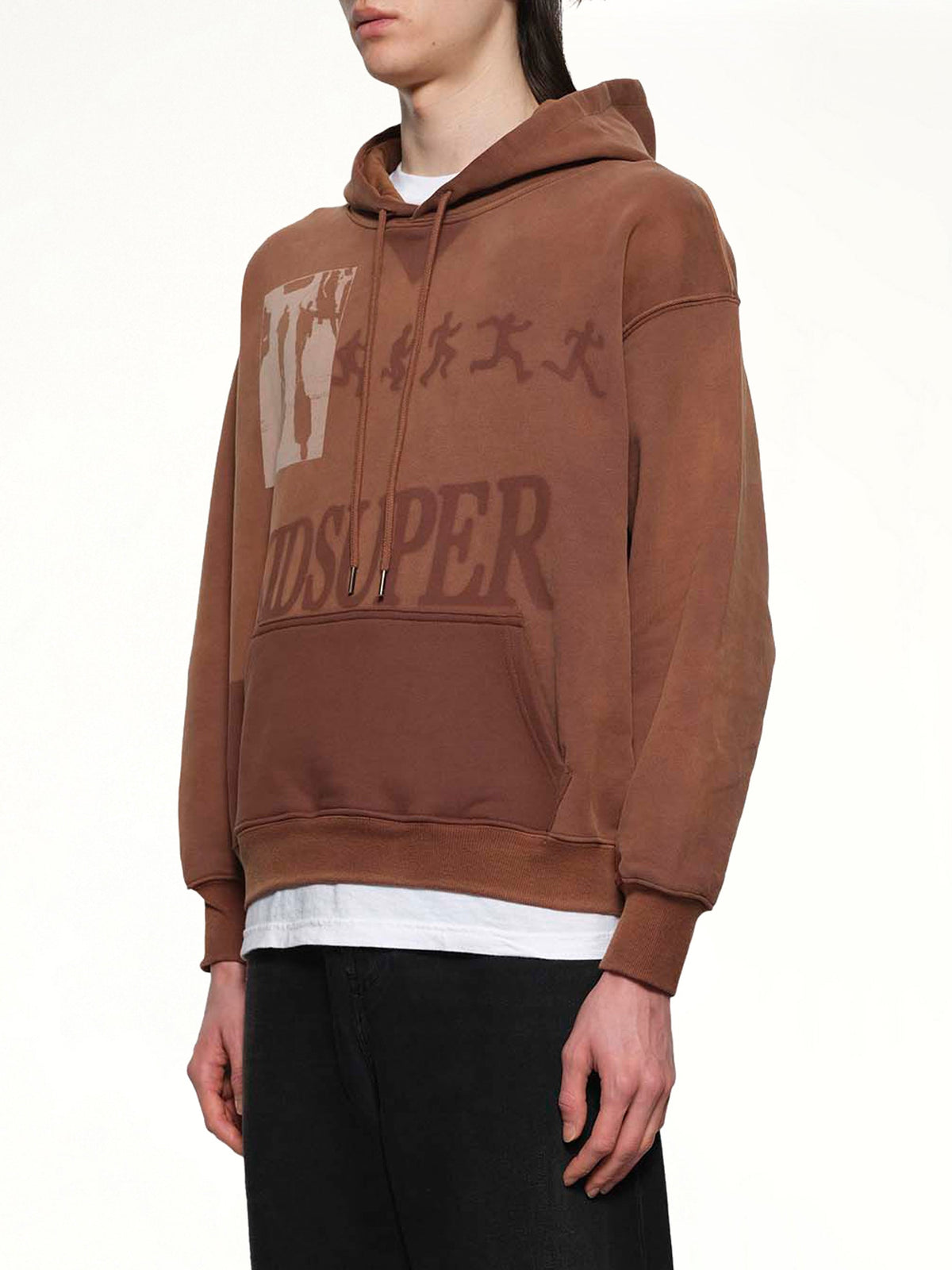 KIDSUPER Sun Faded Hoodie (Brown)
