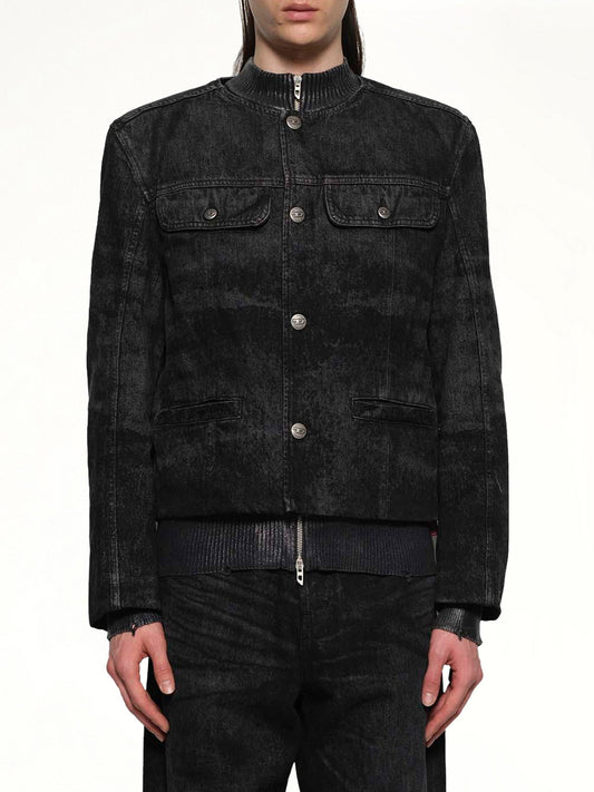 Image of Coats & Jackets. Productname: DIESEL D-ABERDEEN-FSH2 Runway Jacket in Black colour by brand - DIESEL