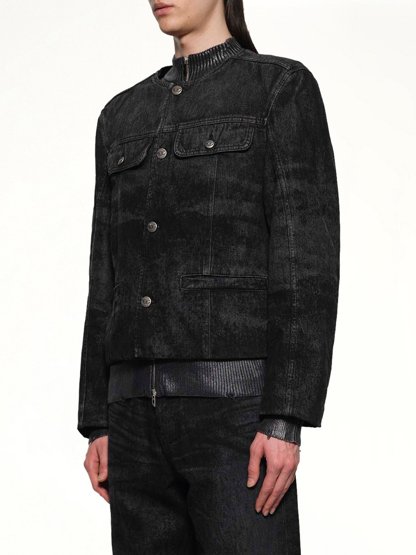 DIESEL D-ABERDEEN-FSH2 Runway Jacket (Black)