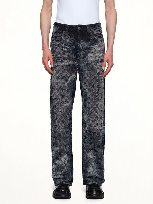 Image of Jeans. Productname: DIESEL 1980 D-EEPER-FSH Runway Jeans in Blue colour by brand - DIESEL