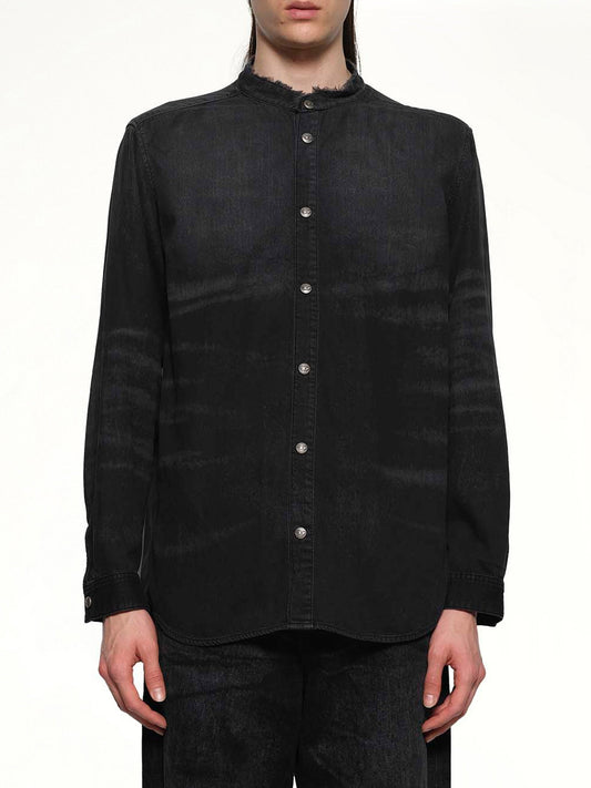 Image of Shirts. Productname: DIESEL D-SIMPLY-FSH Runway Shirt in Black colour by brand - DIESEL