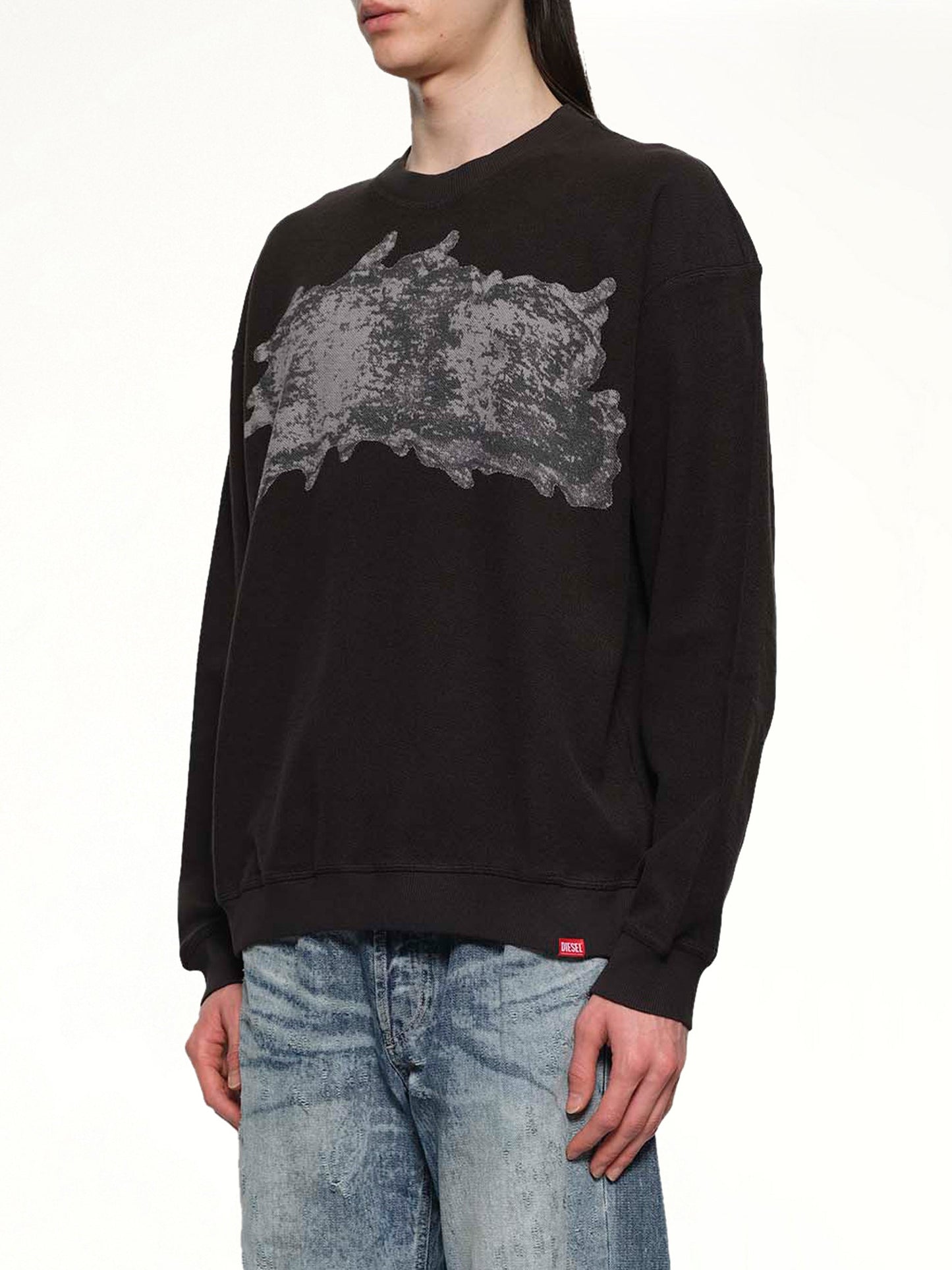 DIESEL S-VALENTIN-JMBV Sweatshirt (Grey)