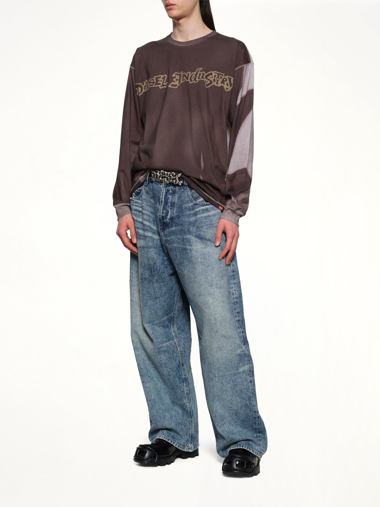 DIESEL T-BOXT-LS-SHOW Sweatshirt (Grey)