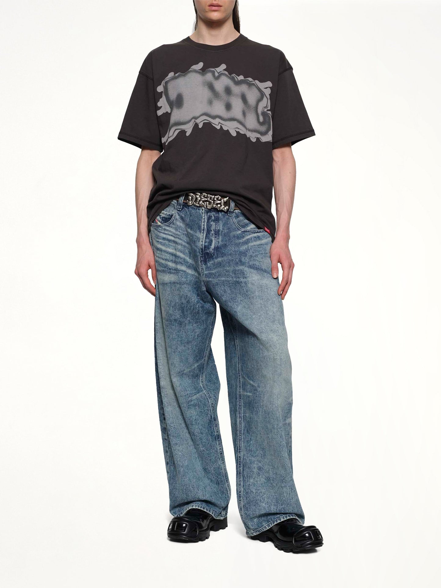 DIESEL T-LEONARD-IHBJ T-Shirt (Grey)