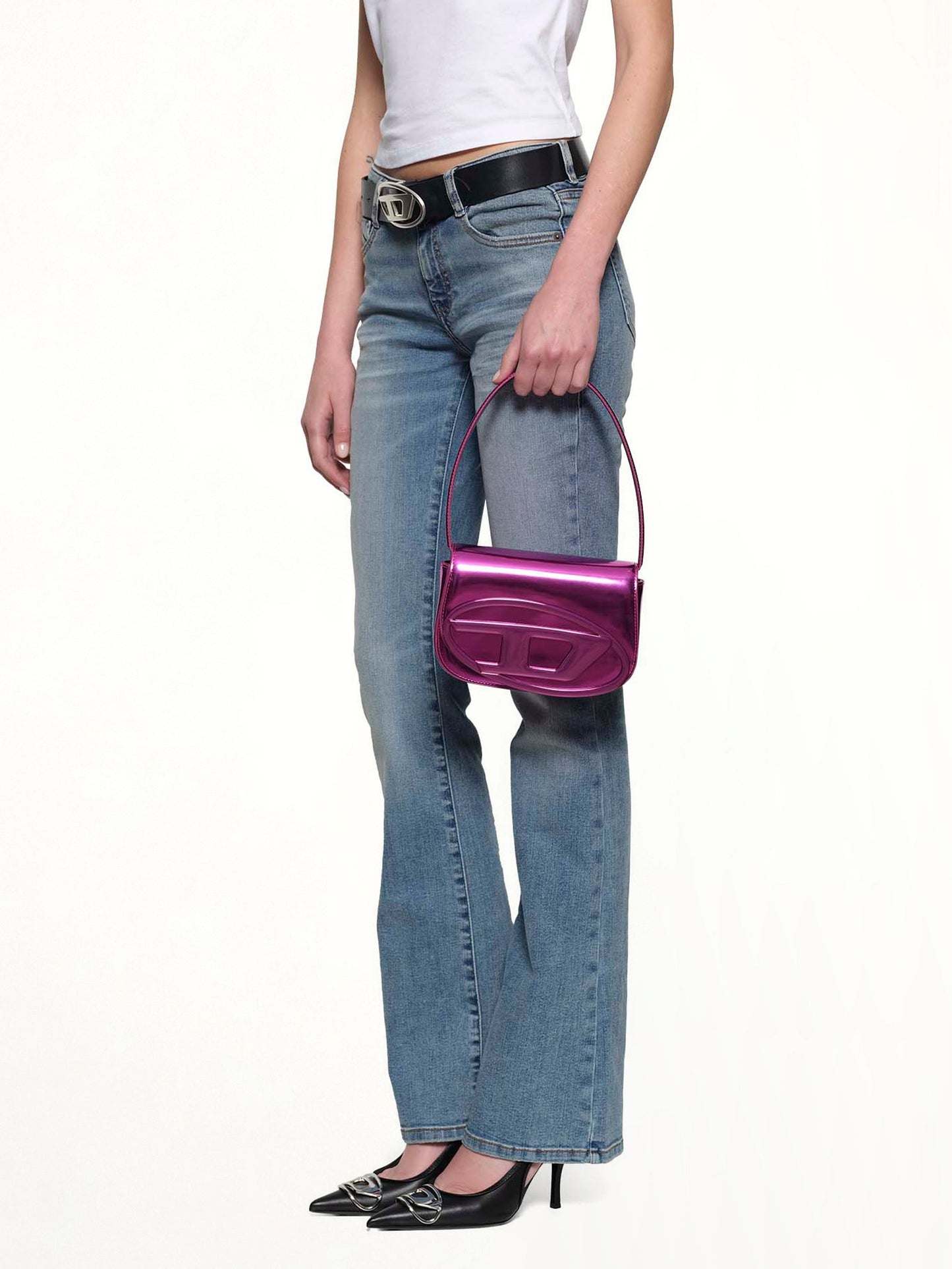 DIESEL 1DR Shoulder Bag (Pink)