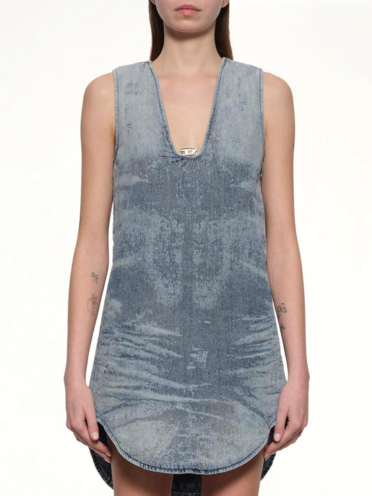 Image of Dresses. Productname: DIESEL DE-LARIS-DRESS-FSH in Blue colour by brand - DIESEL