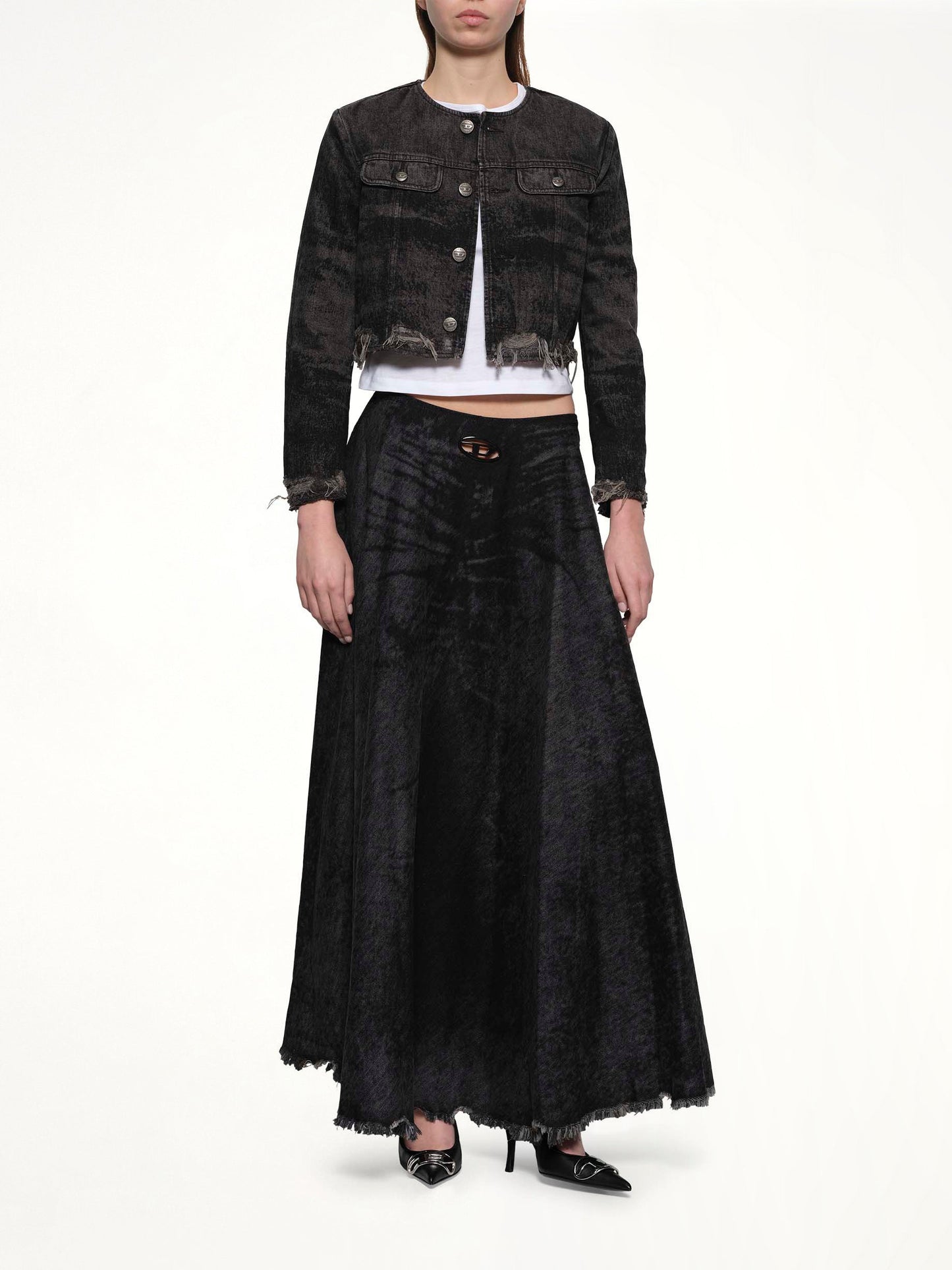 DIESEL DE-GRAFFY-FSH Denim Jacket (Black)