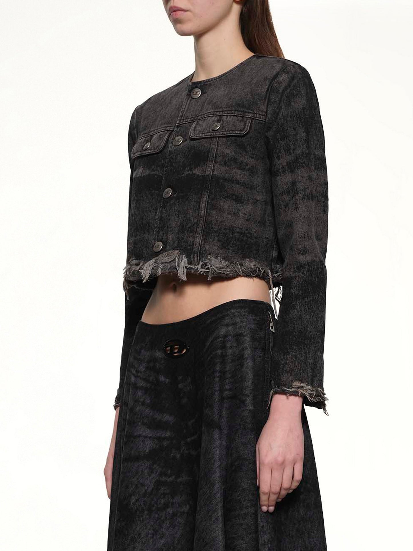 DIESEL DE-GRAFFY-FSH Denim Jacket (Black)