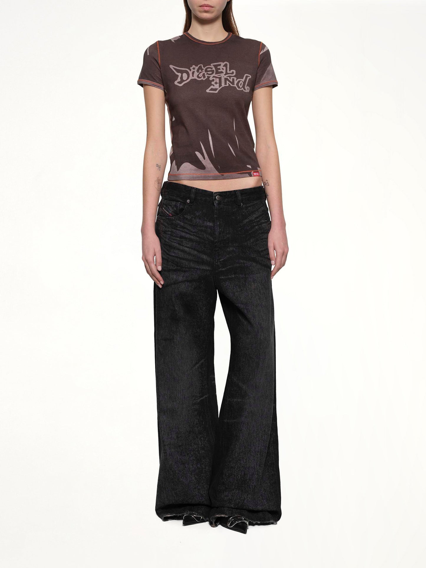 DIESEL 1996 D-SIRE-FSH1 Wide Jeans (Black)