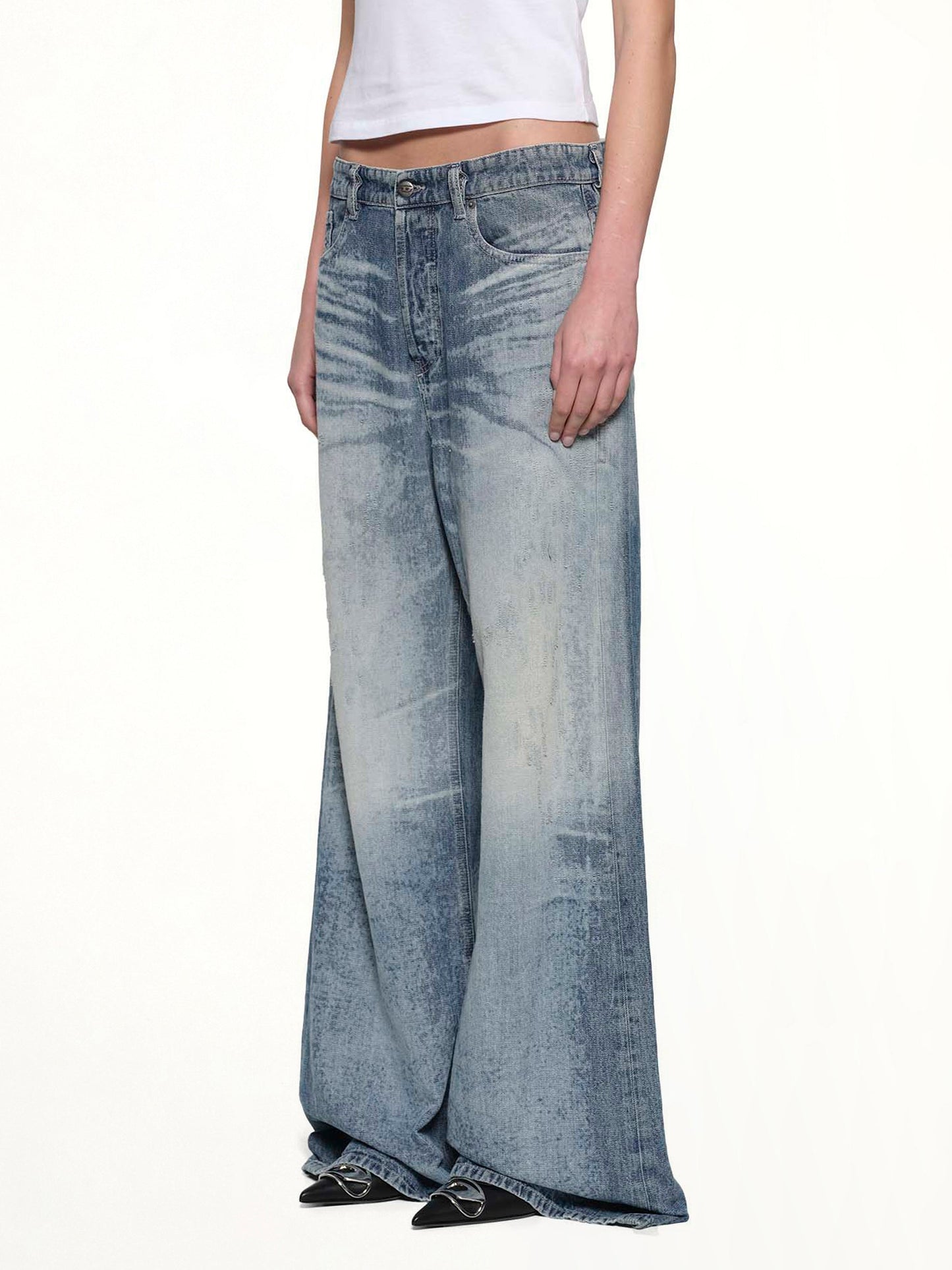 DIESEL 1996 D-SIRE-FSH Wide Jeans (Blue)