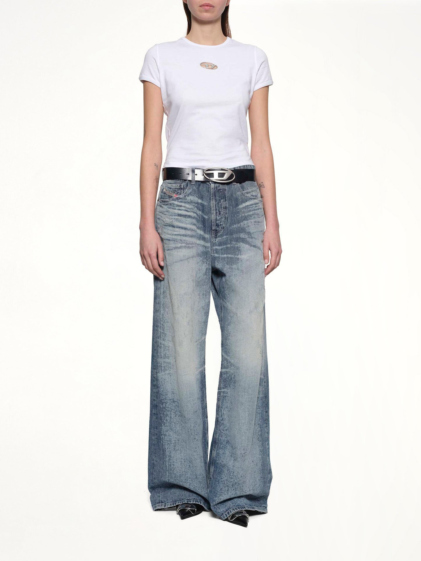 DIESEL 1996 D-SIRE-FSH Wide Jeans (Blue)