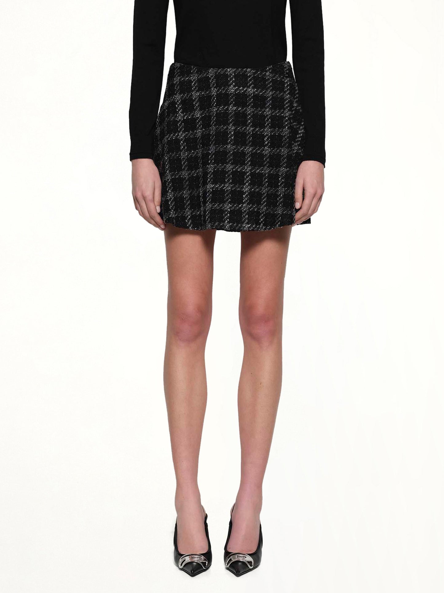 Image of a model wearing Skirts. Productname: DIESEL O-GRACY Skirt in Black colour by brand - DIESEL