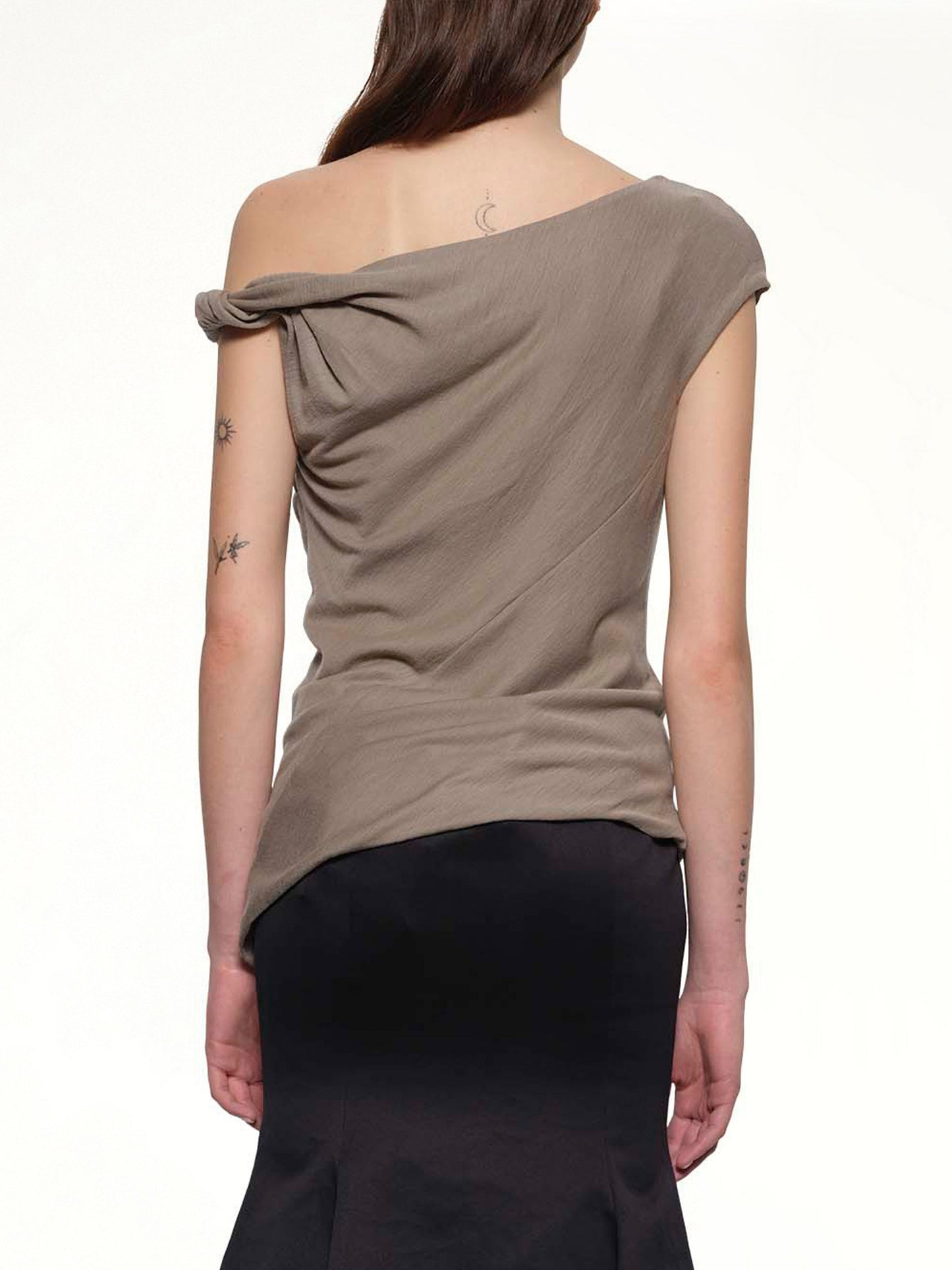 ENTIRE STUDIOS Jersey Twist Top (Beige)